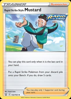 Battle Styles Rapid Strike Style Mustard #132 card