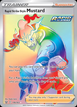 Battle Styles Rapid Strike Style Mustard #176 card