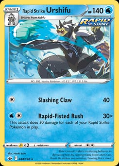 Chilling Reign Rapid Strike Urshifu #44 card