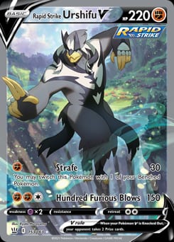 2021 Battle Styles Rapid Strike Urshifu V #153 card