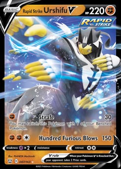 2021 Battle Styles Rapid Strike Urshifu V #87 card