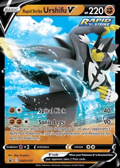 SWSH Black Star Promos Rapid Strike Urshifu V #SWSH107 card