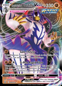 2021 Battle Styles Rapid Strike Urshifu VMAX #88 card