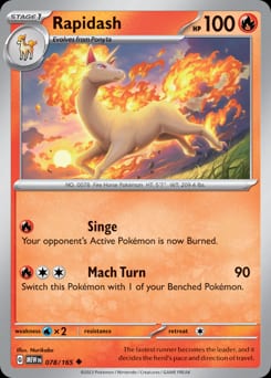 2023 151 Rapidash #78 card