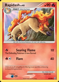 2009 Arceus Rapidash #47 card