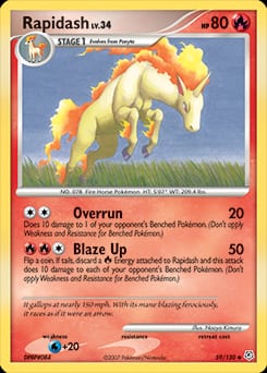 2007 Diamond & Pearl Rapidash #59 card