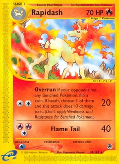 2002 Expedition Base Set Rapidash #62 card
