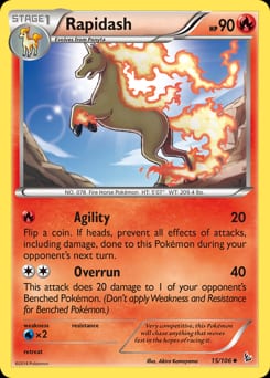 2014 Flashfire Rapidash #15 card
