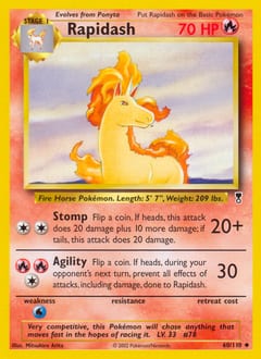 2002 Legendary Collection Rapidash #60 card