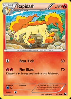 2016 Steam Siege Rapidash #17 card