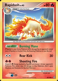 2008 Stormfront Rapidash #22 card