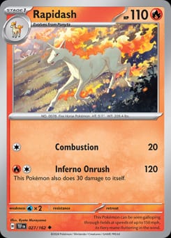 2024 Temporal Forces Rapidash #27 card