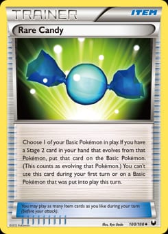 2012 Dark Explorers Rare Candy #100 card