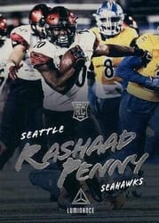 2018 Panini Luminance Base Set Rashaad Penny #180 card