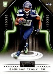 2018 Panini Playbook Base Set Rashaad Penny #142 card