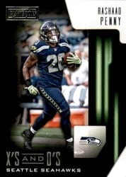 2018 Panini Playbook X's and O's Rashaad Penny #24 card