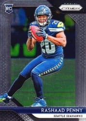 2018 Panini Prizm Base Set Rashaad Penny #210 card