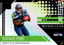 2018 Panini Unparalleled Base Set Rashaad Penny #220 card