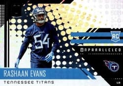 2018 Panini Unparalleled Base Set Rashaan Evans #240 card