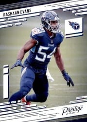 2021 Panini Prestige Base Set Rashaan Evans #180 card