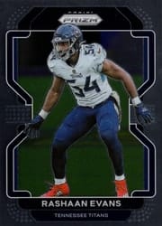 2021 Panini Prizm Base Set Rashaan Evans #6 card