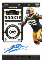 2019 Panini Contenders Base Set Rashan Gary #246 card