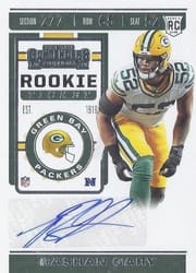2019 Panini Contenders Base Set Rashan Gary #246 card