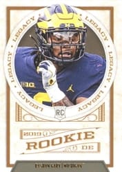 2019 Panini Legacy Base Set Rashan Gary #193 card