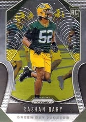 2019 Panini Prizm Base Set Rashan Gary #317 card