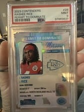 2023 Panini Contenders Permit to Dominate Rashee Rice #28 card