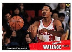 1996-97 Collector's Choice Base Set Rasheed Wallace #318 card
