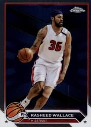 2023-24 Topps Chrome Base Set Rasheed Wallace #19 card