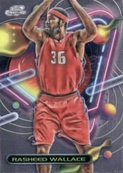 2023-24 Topps Chrome Cosmic Base Set Rasheed Wallace #42 card