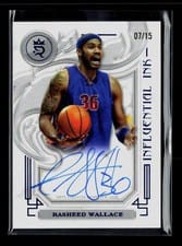 2023-24 Topps Royalty Influential Ink Rasheed Wallace #II-RW card