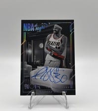 2024-25 Panini Noir NBA at Night Signatures Set Rasheed Wallace #25 card