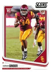 2018 Score Base Set Rasheem Green #362 card