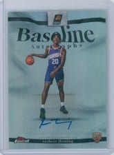 2025-26 Finest Baseline Autographs Rasheer Fleming #BA-RF card
