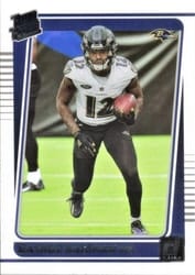 2021 Clearly Donruss Base Set Rashod Bateman #66 card
