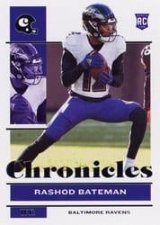 2021 Panini Chronicles Base Set Rashod Bateman #8 card