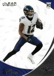 2021 Panini Chronicles Clear Vision Rookies Rashod Bateman #CVR-16 card