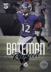 2021 Panini Chronicles Luminance Update Rookies Rashod Bateman #215 card