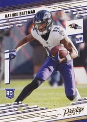 2021 Panini Chronicles Prestige Rookies Update Rashod Bateman #215 card