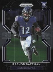 2021 Panini Chronicles Prizm Black Rashod Bateman #PB-12 card