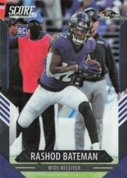 2021 Panini Chronicles Score Update Rookies Rashod Bateman #415 card