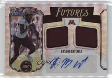 2021 Panini Legacy Futures Dual Patch Autographs Rashod Bateman #FD-RB card