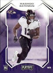 2021 Panini Playoff Base Set Rashod Bateman #213 card