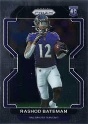 2021 Panini Prizm Base Set Rashod Bateman #340 card