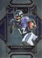 2021 Panini Select Base Set Rashod Bateman #255 card