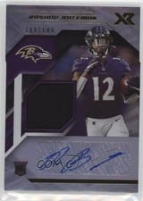 2021 Panini XR Rookie Swatch Autographs Rashod Bateman #RSA-RBA card