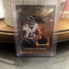 2022 Donruss Passing the Torch Jerseys Rashod Bateman / Anquan Boldin #PTTJ-15 card